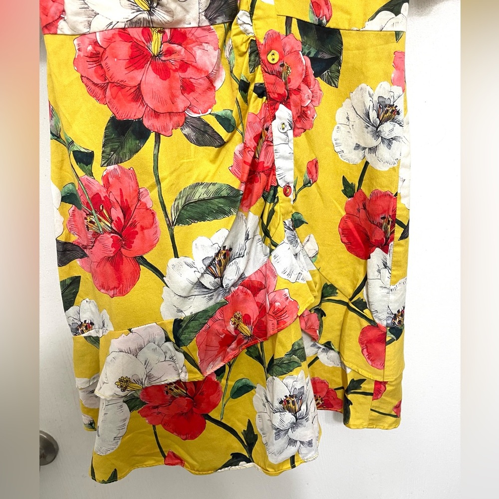 Parker Minna Lemon Wildflower print cotton dress. - Picture 15 of 15